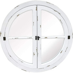ASPECT White Round Window Mirror 70cm x 2cm