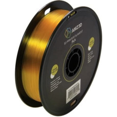 1.75 mm Transparent Yellow PLA 3D Printer Filament - 1 kg Spool (2.2 lbs) - Dimensional Accuracy +/- 0.03 mm
