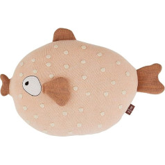 OYOY Mini Ms Ruth spilvens Mīkstās rotaļlietas zivis Cute Baby Bērnu spilvens Cuddly Cushion un Cuddly Cushion Rozā kokvilna 32 x 40 x 15 cm