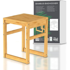 Eisl BMBA02-BH2 Bamboo Bathroom Stool with Seat Width 35 cm Height 45 cm Depth 35 cm