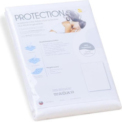 Aqua-Textil Protection Mattress Protector 140 x 200 cm Cotton Mattress Topper Waterproof Molleton Underbed Bed Pad