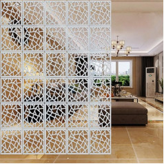 Zponeed Pack of 24 Hanging Room Dividers, Hanging Screen Panels, Wall Panels for Home, Hotel, Bar Decoration (Pattern B)