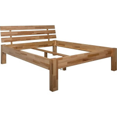 ‎Schwarzwald Massivholz Schwarzwald Massivholz Beethoven Comfort gulta 50 cm augsta, organiska, eļļota dižskābarža koksne 90 x 200 cm