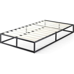 Zinus Joseph Modern Studio 25.5 cm Platforma Low Profile Bed Frame, Black, 90 x 190 x 25.5 cm