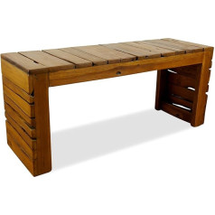 Livasia Teak Corner Bench, Kitchen Bench, Wooden Furniture (Large Bench)