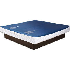 Wasserbetten Palast 2 x Premium Comfort ūdens pamatne ar aizsargplēvi - atjaunošanas komplekts ūdens gultas/ūdens gultas matrača izmēram 200 x 220 cm dubultā - mīkstās malas: iekšējais ķīlis 20-23 cm - nomierinošs 50% / F3