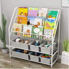 Bossjoy Kids Bookcase Bookcase Books and Toys Storage Organiser Display Stand Shelf