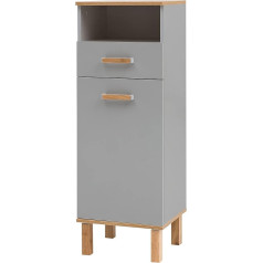 Schildmeyer Padua Highboard 148829 Platīna pelēks / ozols Country House Decor 40,4 x 35,0 x 114,5 cm (platums x garums x augstums x augstums)