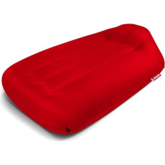Fatboy ® Lamzac 3.0 Air Sofa, Inflatable Sofa, Lounger, Bed in Red, Bean Bag Filled with Air, Suitable for Outdoors, 200 x 90 x 50 cm
