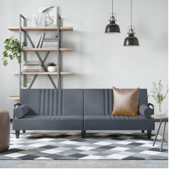 Dyrjdjwidhw Svetainės baldų komplektai,Svetainės sofos komplektai,Sofa lova,Schlafsofa mit Armlehnen Dunkelgrau Samtmodular Sofa,modulinė sofa,Lauko terasos baldai,