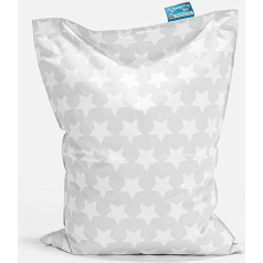 Lounge Pug , Bērnu pupu maisu spilvens Grey Star Print