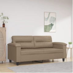 Lapooh 2-Sitzer-Sofa Cappuccino-Braun 140 cm Kunstleder, Loungesofa, Sofas & Couches, Relaxsofa, Couch für Wohnzimmer, Couch Mit Schlaffunktion - 359587