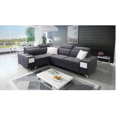 Im Sofa Living Room Corner Sofa Upholstered Corner Sofa with Bed Function Deos II Left / Right Choice of Colours Top Quality