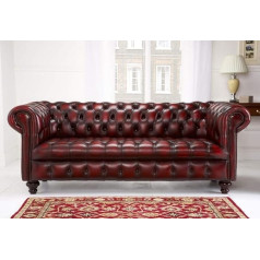 Jvmoebel Chesterfield Sofa 3 Seater Upholstery Designer Couchen Sofas Set SL Sofa 17