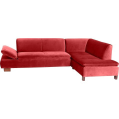 ‎Max Winzer Max Winzer Sofa 2.5 Seater Left with Corner Sofa Right Terrence Velvet Velour Brick