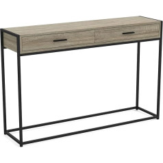 Safdie & Co. 81046.Z.05 Console Coffee Table / Accent Wall Table 48 Length Dark Taupe with Drawers for Living Room