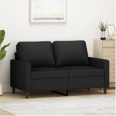 ZEYUAN 2-vietė sofa juoda 120 cm aksominė, poilsio sofa, sofos ir kušetės, poilsio sofa, svetainės sofa, sofa su miegojimo funkcija - 359194