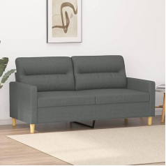 Barash Двухместный диван, темно-серый, 140 см, ткань, современный двухместный диван, небольшой диван с подлокотниками для гостиной, дома, офиса