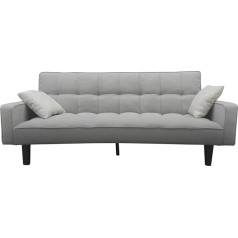 Hti-Living Schlafsofa Brigga One Grau Funktionscouch inklusive 2 Zierkissen