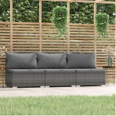 Camerina 3 vietų sofa su pagalvėlėmis sofa 3 vietų patogi sofa lova sofa lova sofa svetainė pilka poli rotango 317517