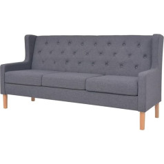 Junzai 3 vietų sofa, miegamoji lova, sofa su miego funkcija, sofa svetainei, svetainės sofa, butams, didelės sofos, sofa-lovos, audinys pilka