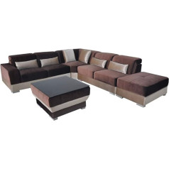 Jvmoebel Leather Corner Sofa Couch Upholstery Couchen Living Landscape Luxury Set Corner Sofas