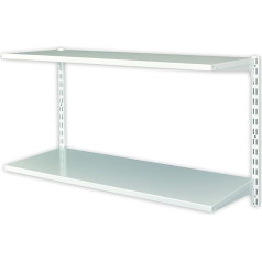 Element System shelf set, Simple 2/Office 3, wall shelf, shelf solution, white, for office, home, laundry or garage