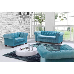 Jvmoebel Chesterfield 3+2 Sofa Set Couch Cushion Seat Set Sofa Couchen Sofas New