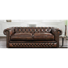 Jvmoebel Chesterfield 3 Seater Big Sofa Couch Textile Velvet Upholstery Sofas Leather Couchen