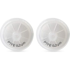 Hidrofobizēts PTFE šļirces filtrs 25mm, 100 gab., PTFE-25mm-0.22μm, PTFE-25mm-0.22μm