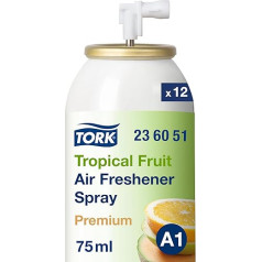 Tork gaisa atsvaidzinātājs aerosols ar tropisko augļu aromātu A1, svaiga smarža, 12 x 75 ml, 236051