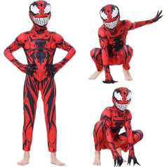 Poywuo Bērnu supervaroņa kostīms Superhero Fancy Dress ar masku karnevālam Halloween