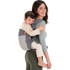 Beco Toddler Baby Carrier with Extra Wide Seat - Children's Carrier Backpack Made of 100% Cotton, 2 Carrying Positions, Children's Carrier Abdomen/Child Carrier Back, Children's Carrier Hiking, 9 kg -