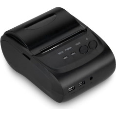 Excelvan® Wireless Bluetooth Thermal Receipt Printer USB/Star/ESC/POS Command, 58 mm