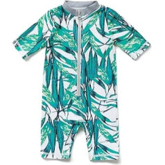 Bonverano Baby Boys Swimsuit UPF 50+ Sun Protection One-Piece Sun Suit with Sun Hat