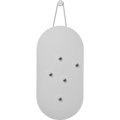 Zone Denmark A-Bulletin Board 60 x 30 cm metāla magnētiskā ziņojumu tāfele ar 5 magnētiem - Soft Grey