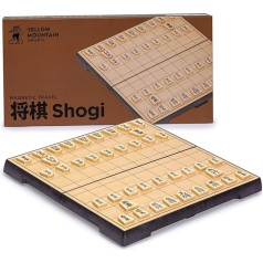 Yellow Mountain Imports Shogi japāņu šaha magnētiskais ceļojumu spēles komplekts - 24,4 cm