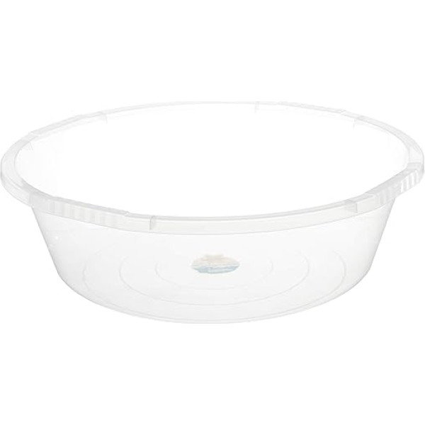 Maya Professional Tools 031156 Round Washing Up Bowl, 48 Litres, Transparent