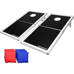 GoSports Classic regulārā izmēra Cornhole komplekts - ietver 8 pupiņu maisus un noteikumus