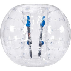 VEVOR Piepūšamā bumba Bump Ball Bumper 1 gab. 1,5 m x 1,2 m, cilvēku sadursmju bumba, PVC ķermeņa burbuļu bumba āra aktivitātēm, caurspīdīga piepūšamā bumba Bumper Ball