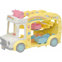 Sylvanian Families - 5744 Piedzīvojumu bērnudārza autobuss varavīksnes lellēm rotaļu komplekts