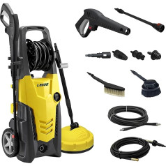 Lavor Planet 170 Extra Powerful Pressure Washer with Complete Accessory Set, 8 m High Pressure Hose, Maximum Pressure 170 Bar, Maximum Flow Rate 510 l/h, 2500 Watt