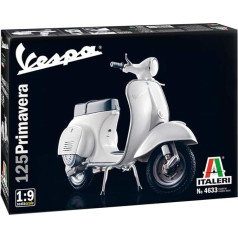 Italeri 4633 Vespa 125 Primavera Motociklu modeļu komplekts 1:9 510104633-1, Celtniecības modeļi, Celtniecības modeļi, Amatniecība, Hobiji, Līmēšana, Plastmasas komplekts, Nekrāsots