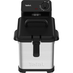 Tefal FR5030 Family Pro Access 4,0 l fritēze, 3000 W, pusprofesionāla, ar eļļu, noņemams eļļas konteiners, dzesēšanas zonas tehnoloģija, viegla tīrīšana, kraukšķīgi fritēti kartupeļi, nerūsējošais tērauds/melns