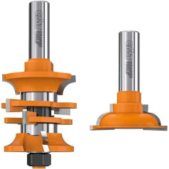 CMT - 955.806.11 - Iekšdurvju un ieejas durvju frēzēšanas bitu komplekts S = 12,7 D = 48 x 44,5