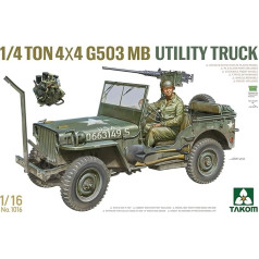 TAKOM TAK1016 1016 1/4 TONE 4 x 4 G503 MB Komunālā kravas automašīna, ieskaitot figūriņu mērogā 1:16 Model Building TKO1016