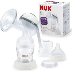 NUK rokas krūts sūknis | Komplektā ietilpst NUK Perfect Match zīdaiņu pudelīte 150 ml | Iepakojumā 1 gab.