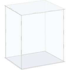 avotu karte Clear Acrylic Display Cabinet Dustproof 26 x 21 x 31 cm kolekciju priekšmetiem