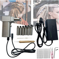 PoNPeD Mini Handheld Dreadlock Flechtmaschine, Elektrisches Dreadlock Werkzeugset, Kann Direkt Auf Dem Kopf Arbeiten Oder Synthetisches Haar Flechten, Sicherer Und Einfacher