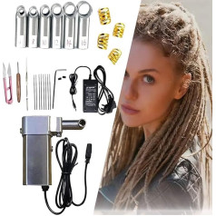 PoNPeD Dreadlock Maker Häkelmaschine,Automatische Dreadlock Maschine Schnell Und Einfach Dreadlocks Flechten Haarverlängerungen